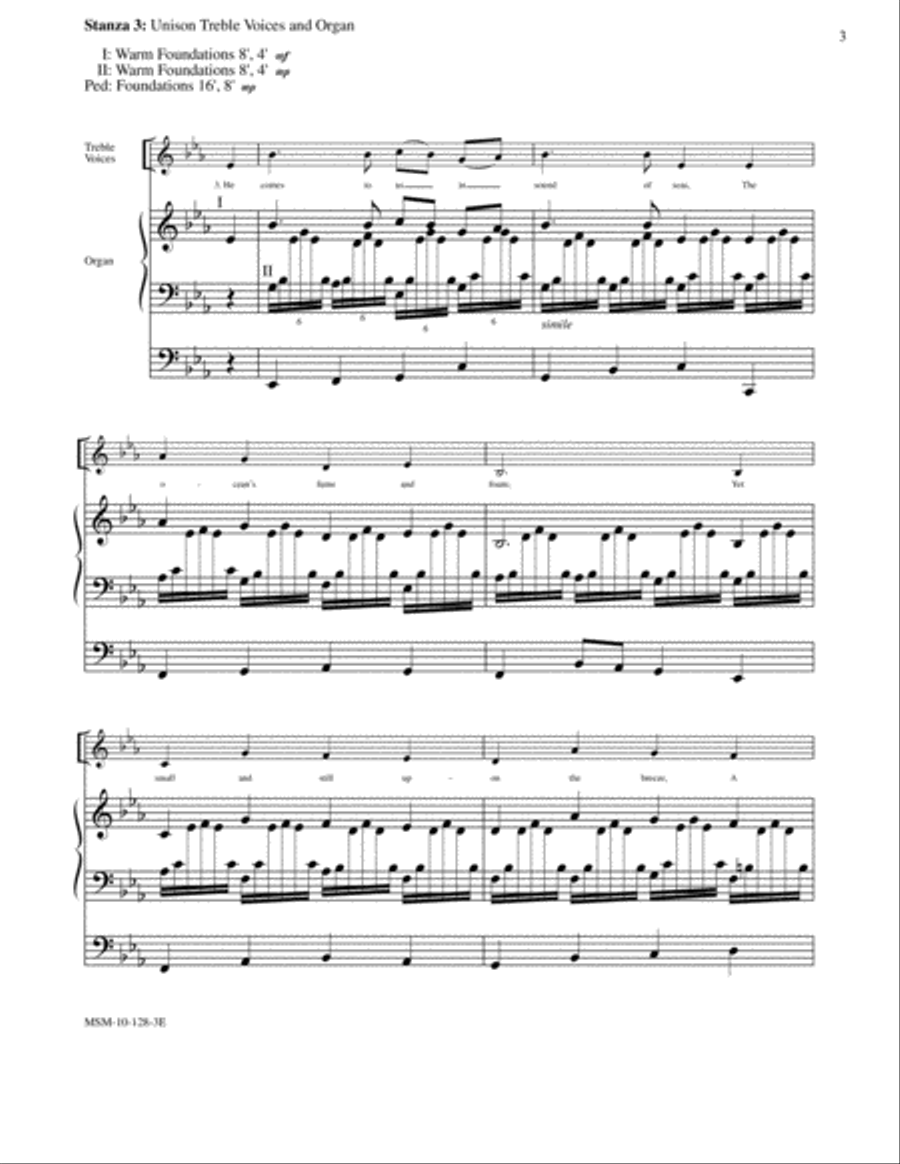 He Comes to Us as One Unknown (Repton) Choir scores gallery preview page 3