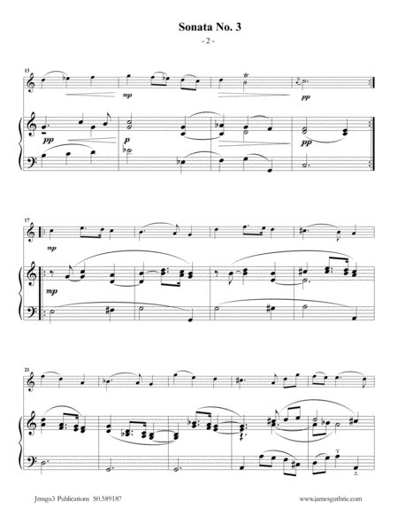 Vivaldi: Sonata No. 3 for Flute & Piano image number null