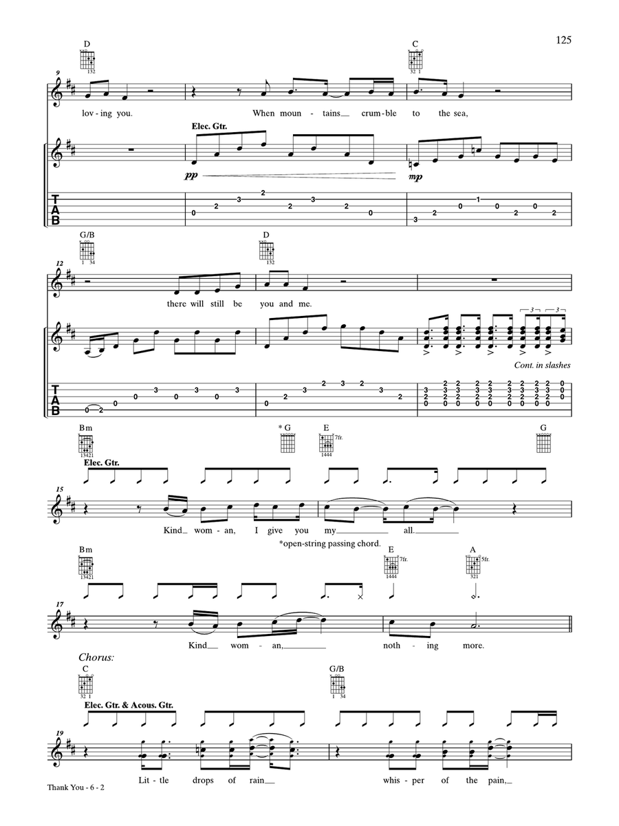 Thank You by Led Zeppelin Acoustic Guitar - Digital Sheet Music page 2
