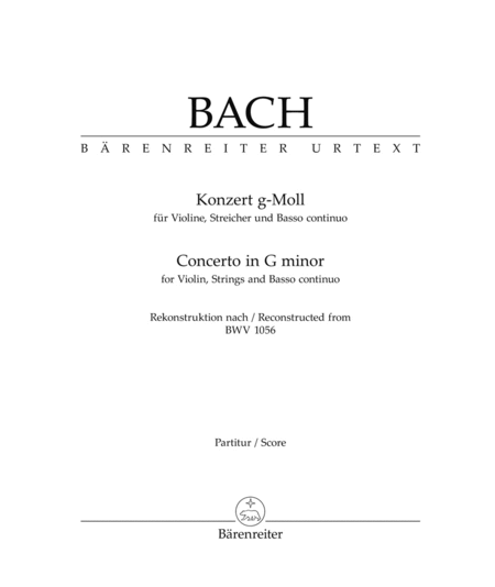 Concerto for Violin, Strings and Basso Continuo in G minor