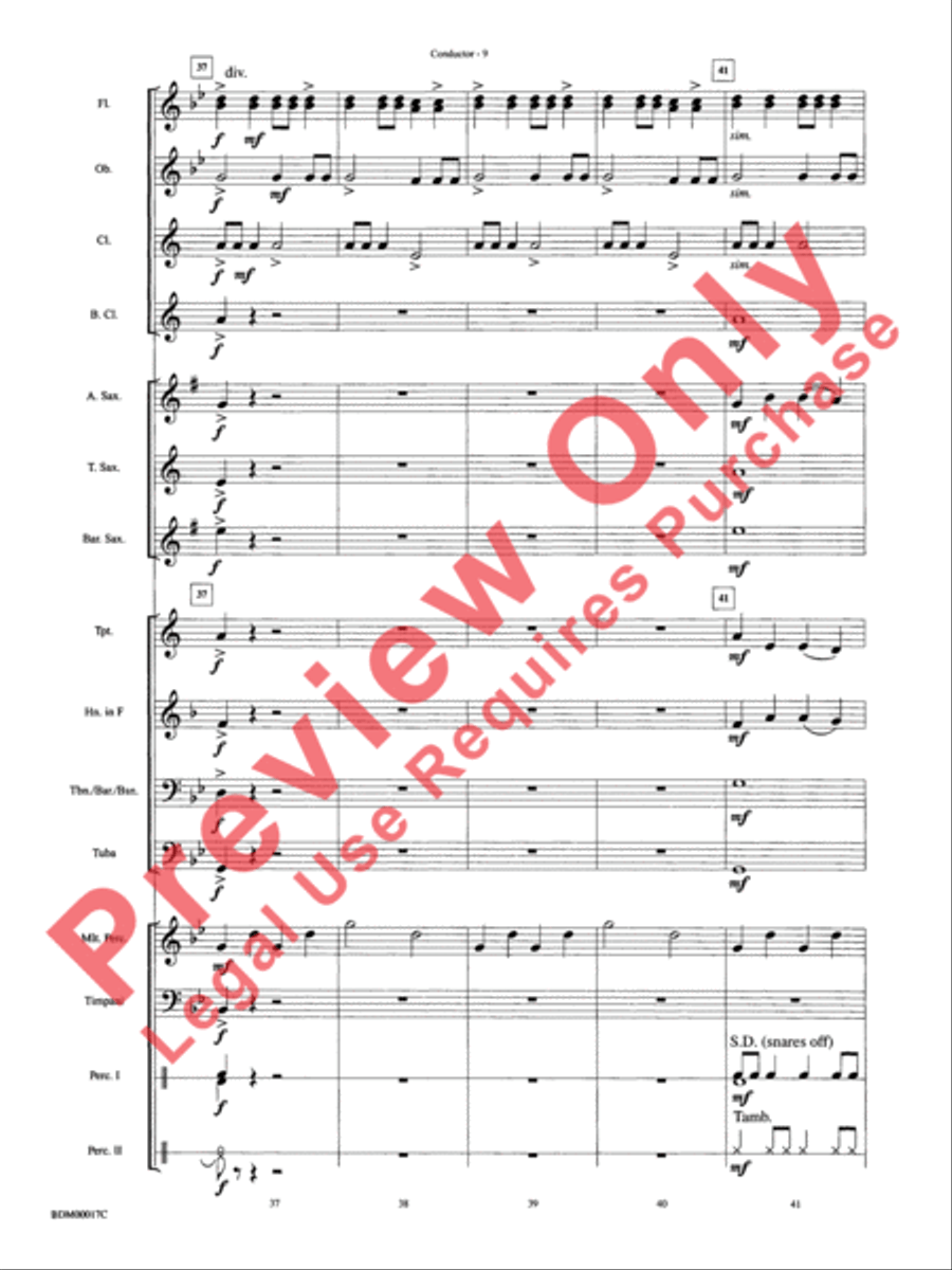 Tidings of Joy! Concert Band scores gallery preview page 12