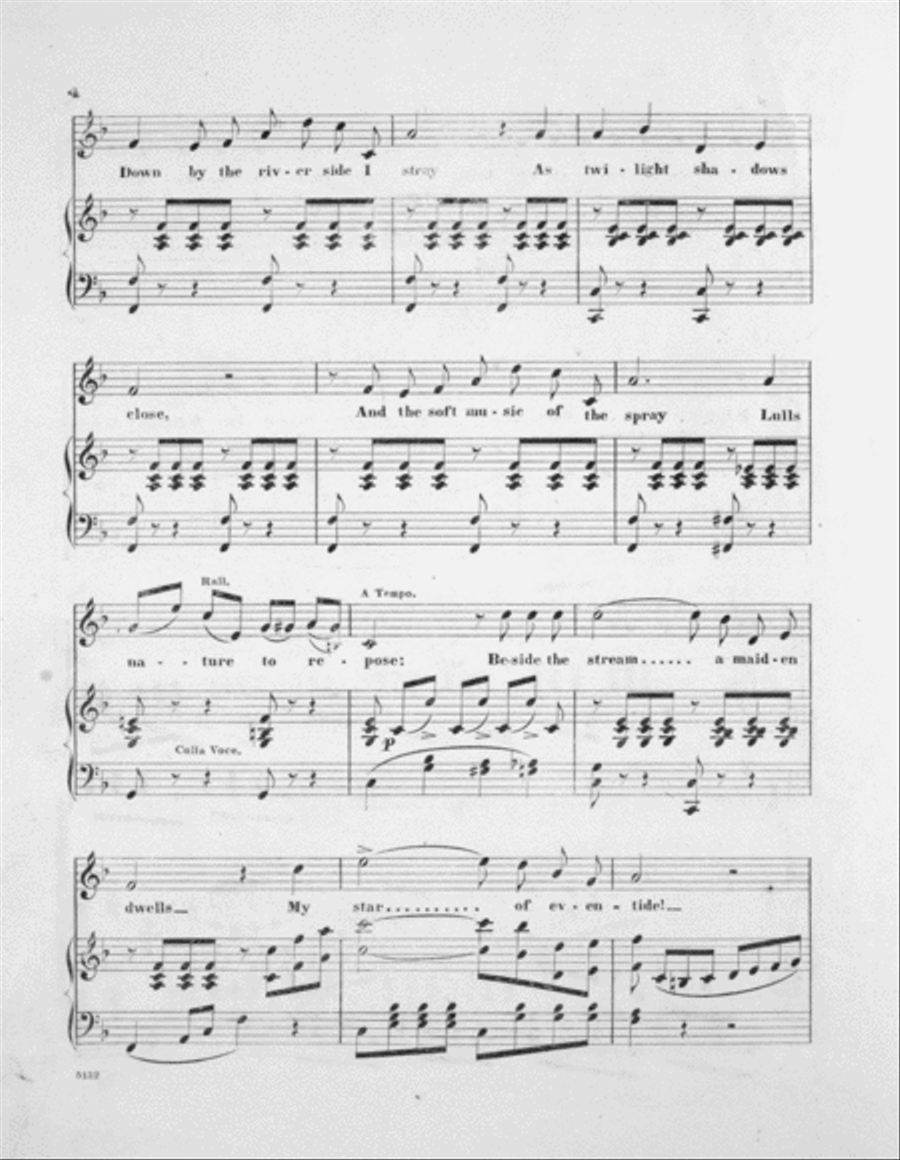 Down By the River Side I Stray. Ballad Voice scores gallery preview page 3