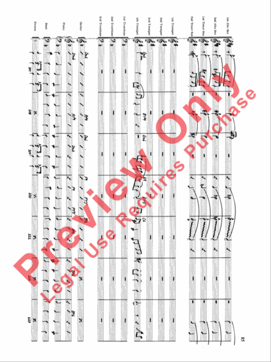 Original Big Band Sounds Big Band scores gallery preview page 86