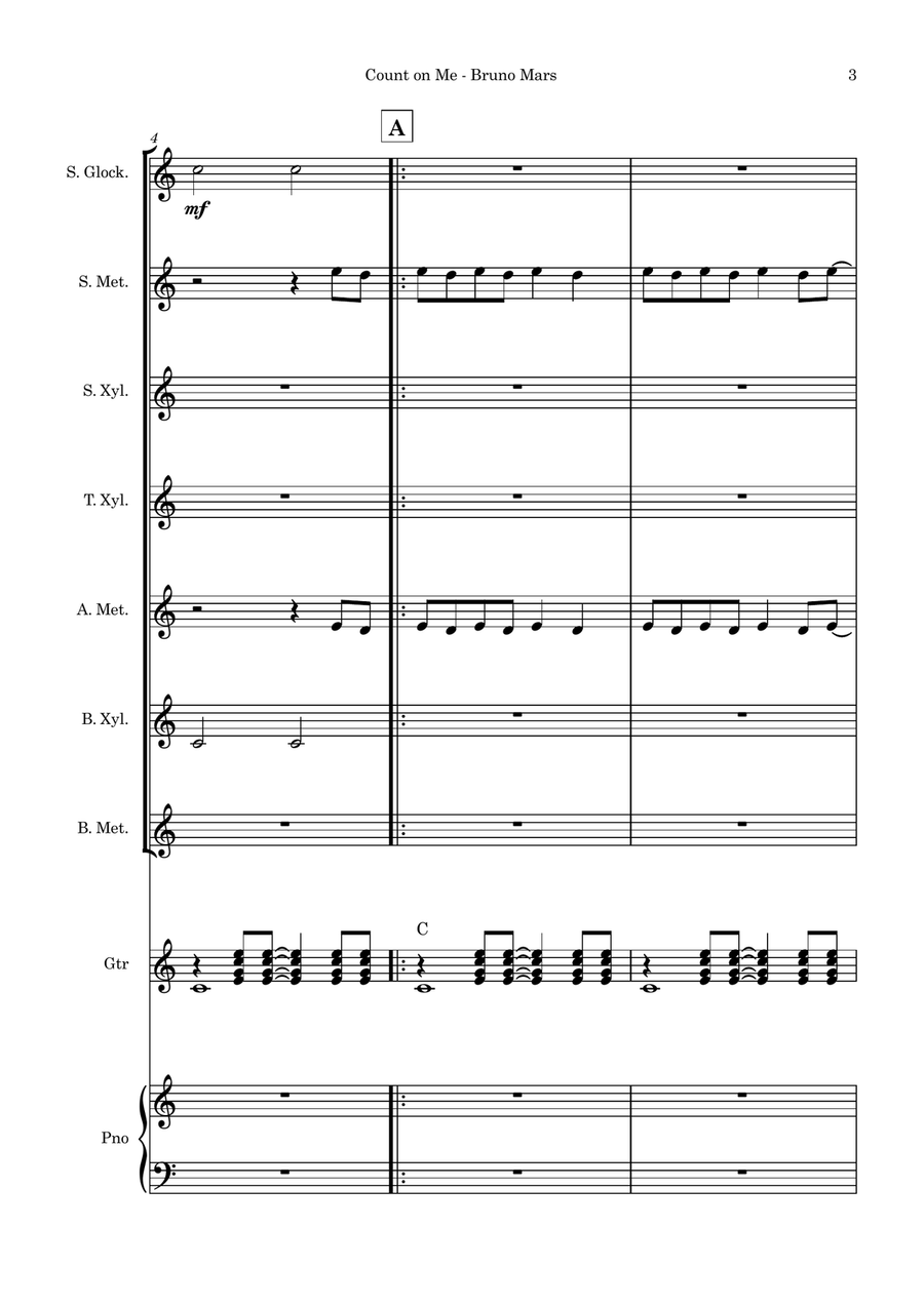 Count On Me Orff Instrument scores gallery preview page 3