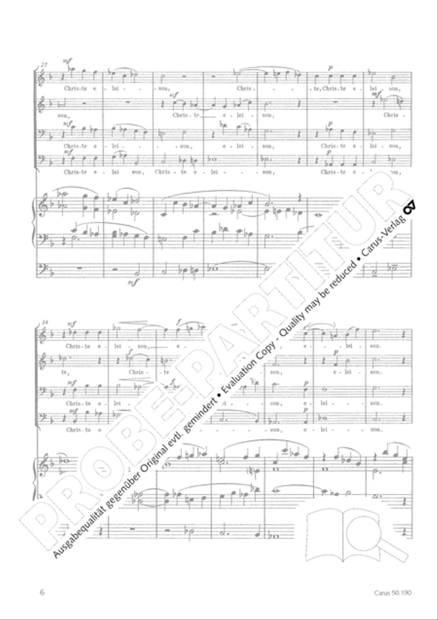Mass in F major TTBB scores gallery preview page 6