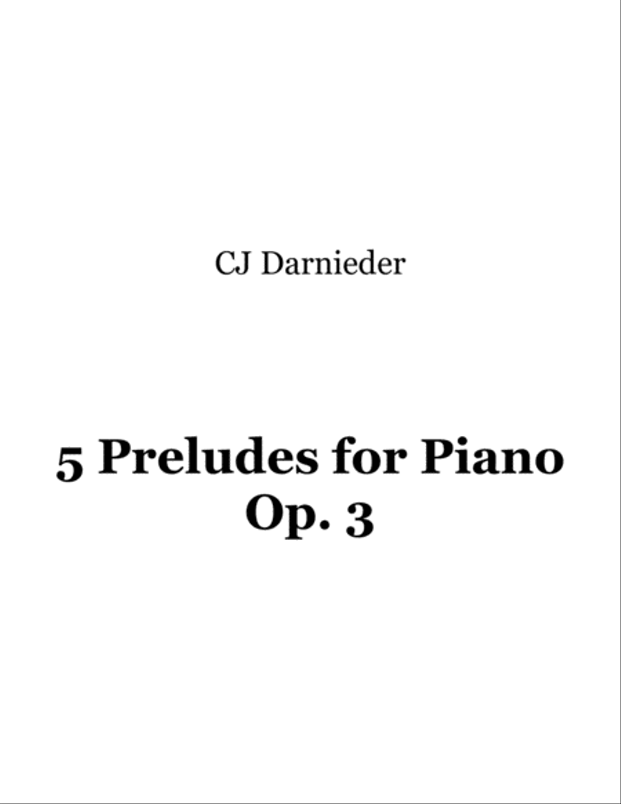 Preludes for Piano - I. Preludes for Piano - I. Piano Solo scores gallery preview page 1