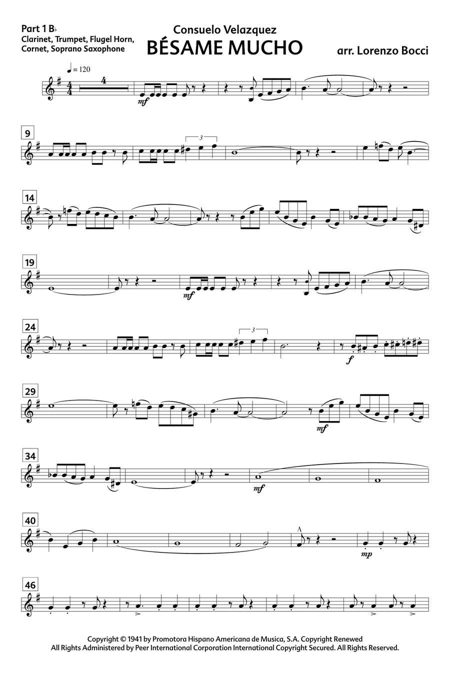 Bésame Mucho Concert Band scores gallery preview page 4