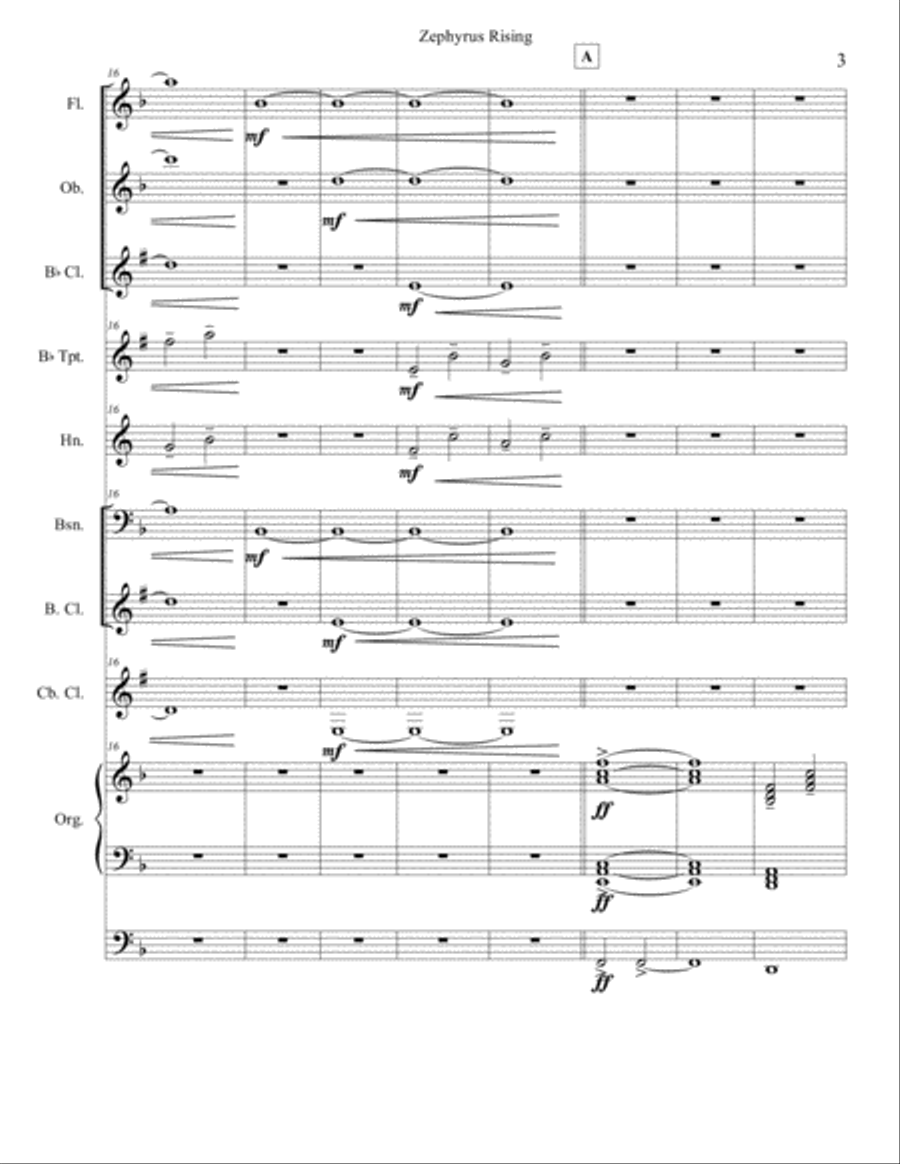 Zephyrus Rising Small Ensemble scores gallery preview page 4