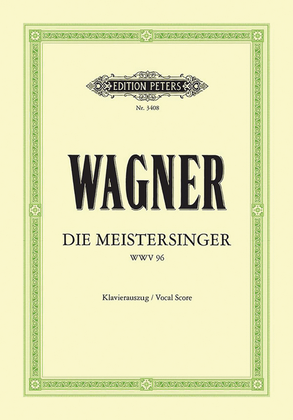 Book cover for Die Meistersinger von Nürnberg WWV 96 (Vocal Score)