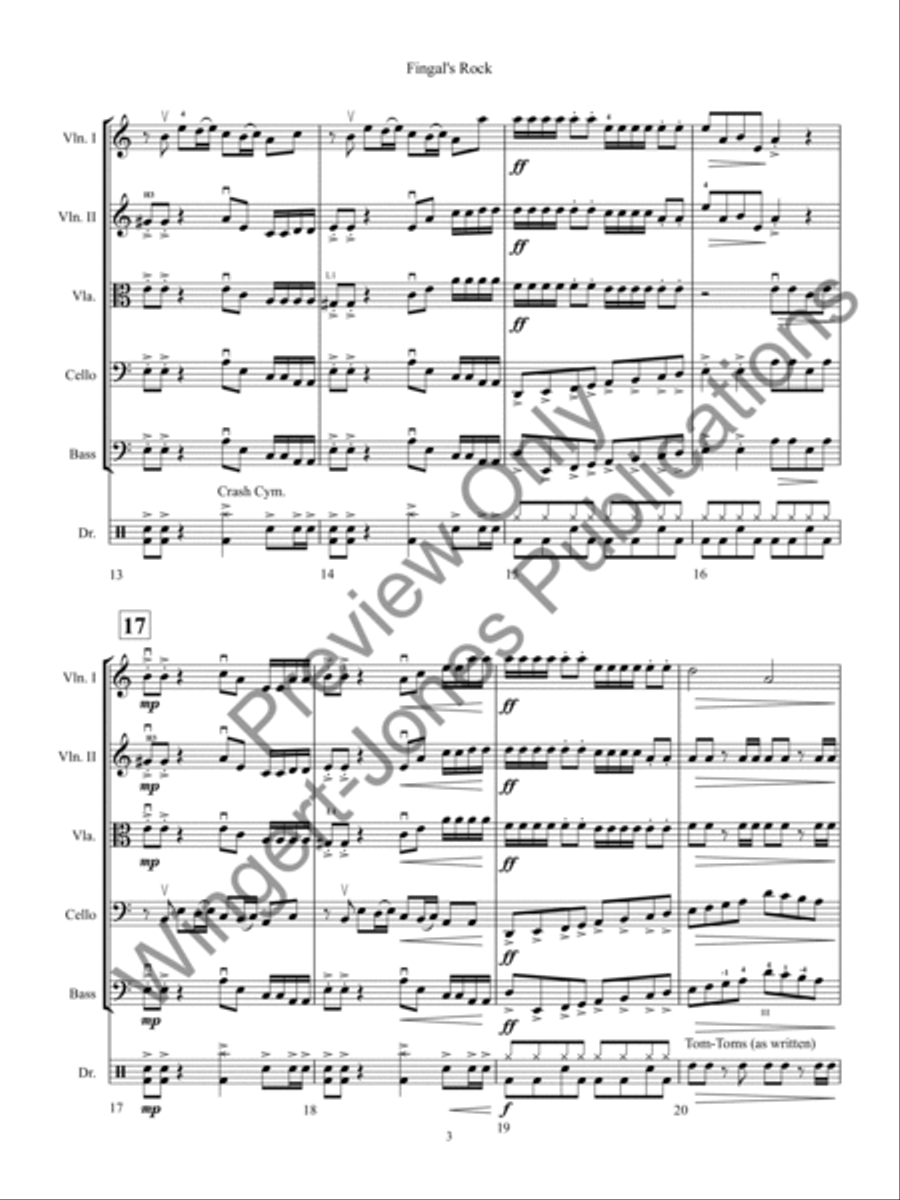 Fingal's Rock Fingal's Rock String Orchestra scores gallery preview page 6