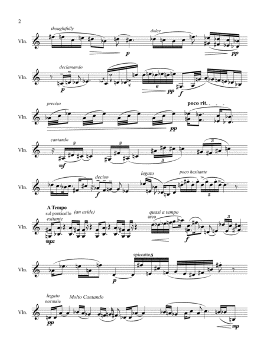 Melodia della terra (Melody of the Earth) Violin Solo scores gallery preview page 4