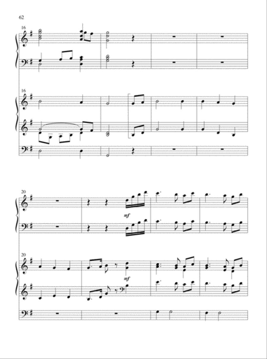 Glory and Honor, Praise and Adoration! Organ scores gallery preview page 33