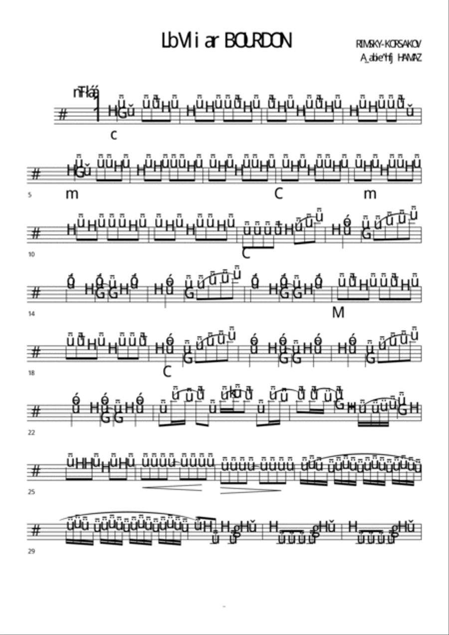 le vol du bourdon Woodwind Ensemble scores gallery preview page 3