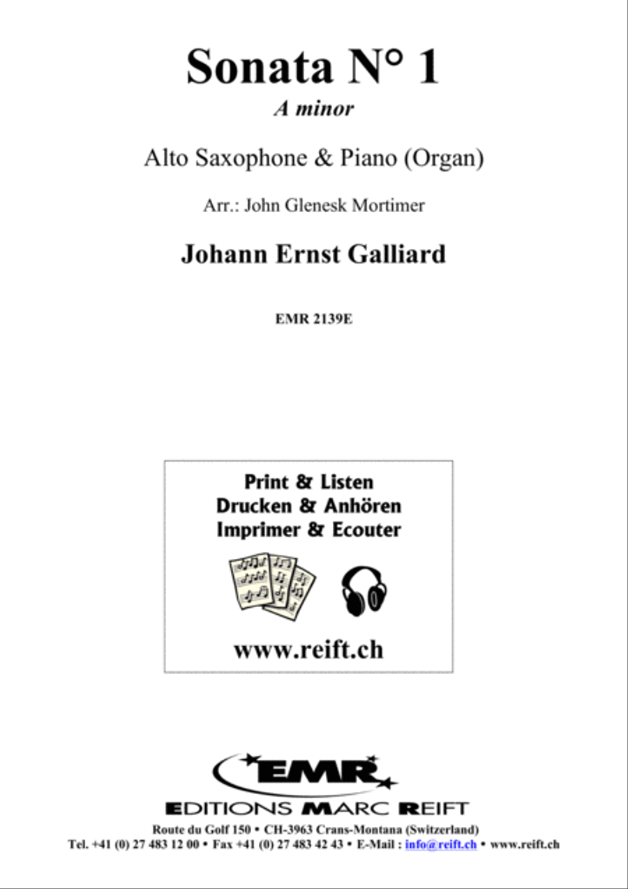 Sonata No. 1 in A minor image number null
