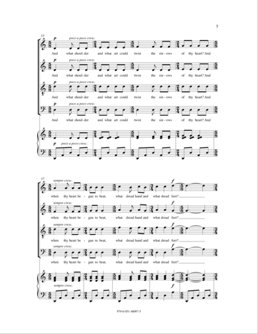 The Tiger 4-Part scores gallery preview page 5