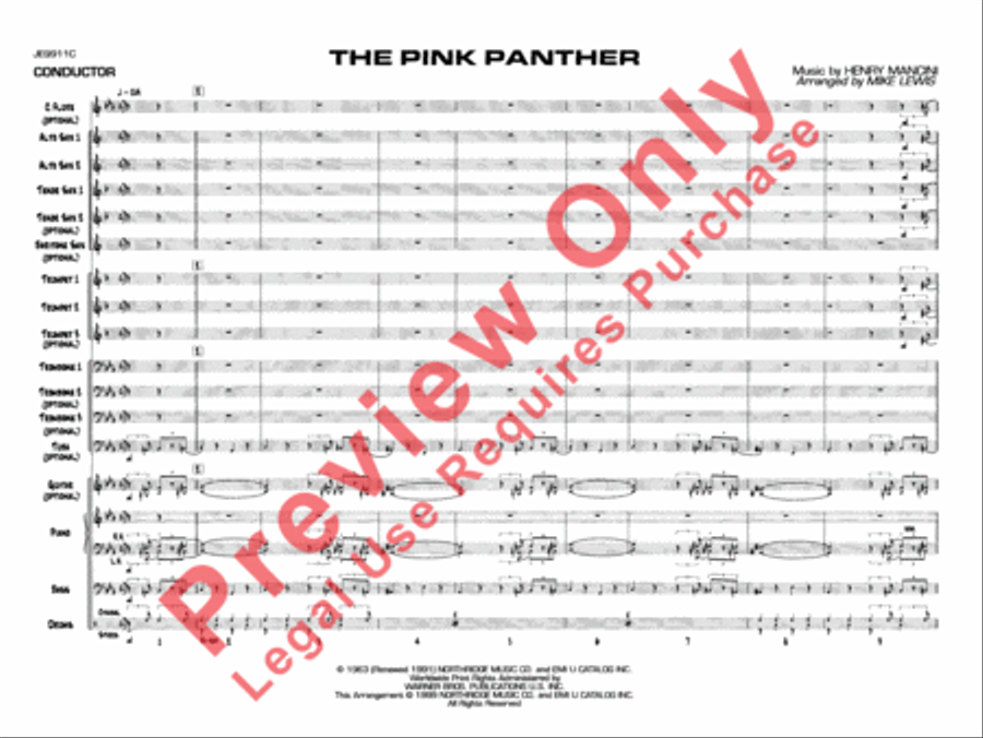 The Pink Panther The Pink Panther Jazz Ensemble scores gallery preview page 2