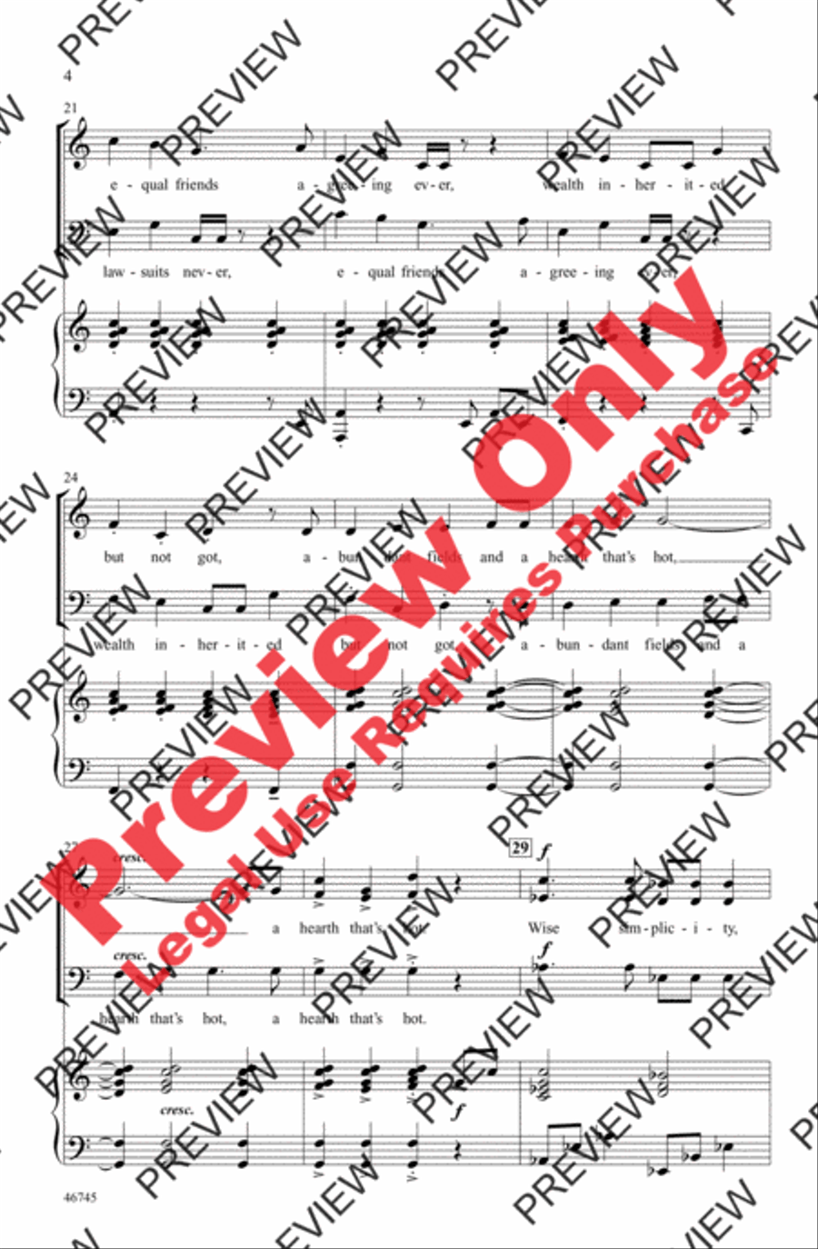 A Pleasant Life A Pleasant Life 3-Part scores gallery preview page 4