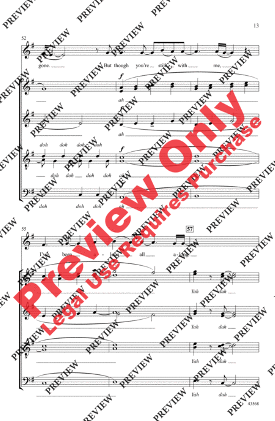 My Immortal 4-Part scores gallery preview page 13
