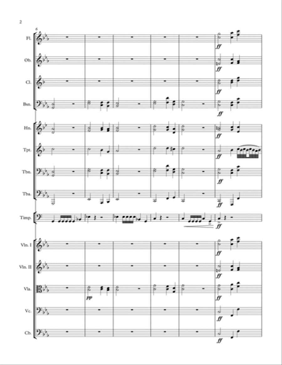 Funeral March for Queen Mary Small Ensemble scores gallery preview page 2