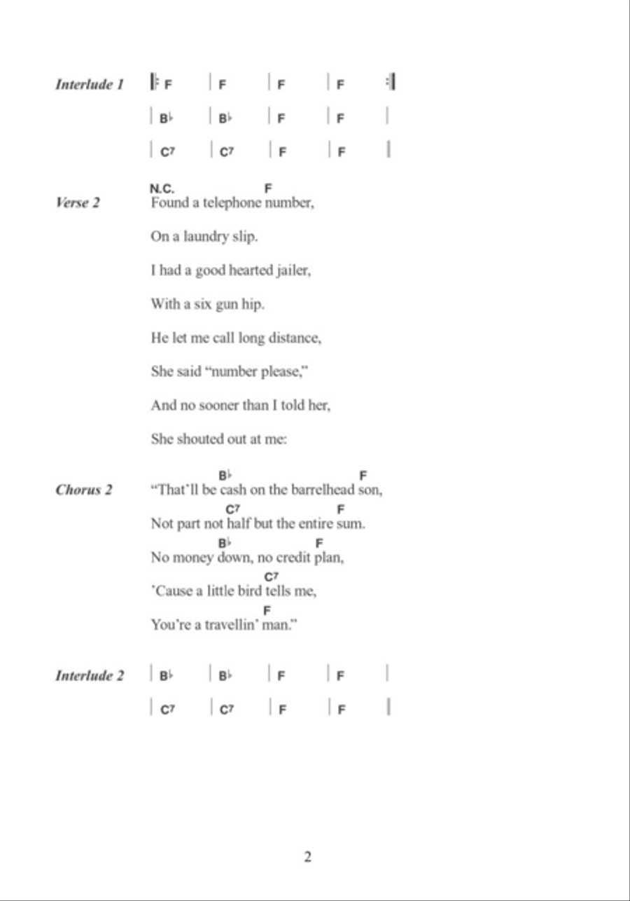 Cash On The Barrelhead Cash On The Barrelhead Electric Guitar scores gallery preview page 2
