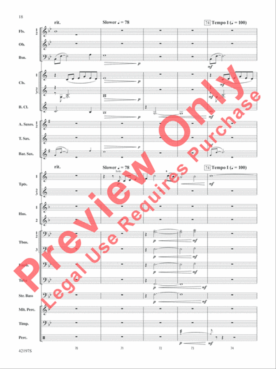 Carrickfergus Carrickfergus Concert Band scores gallery preview page 38