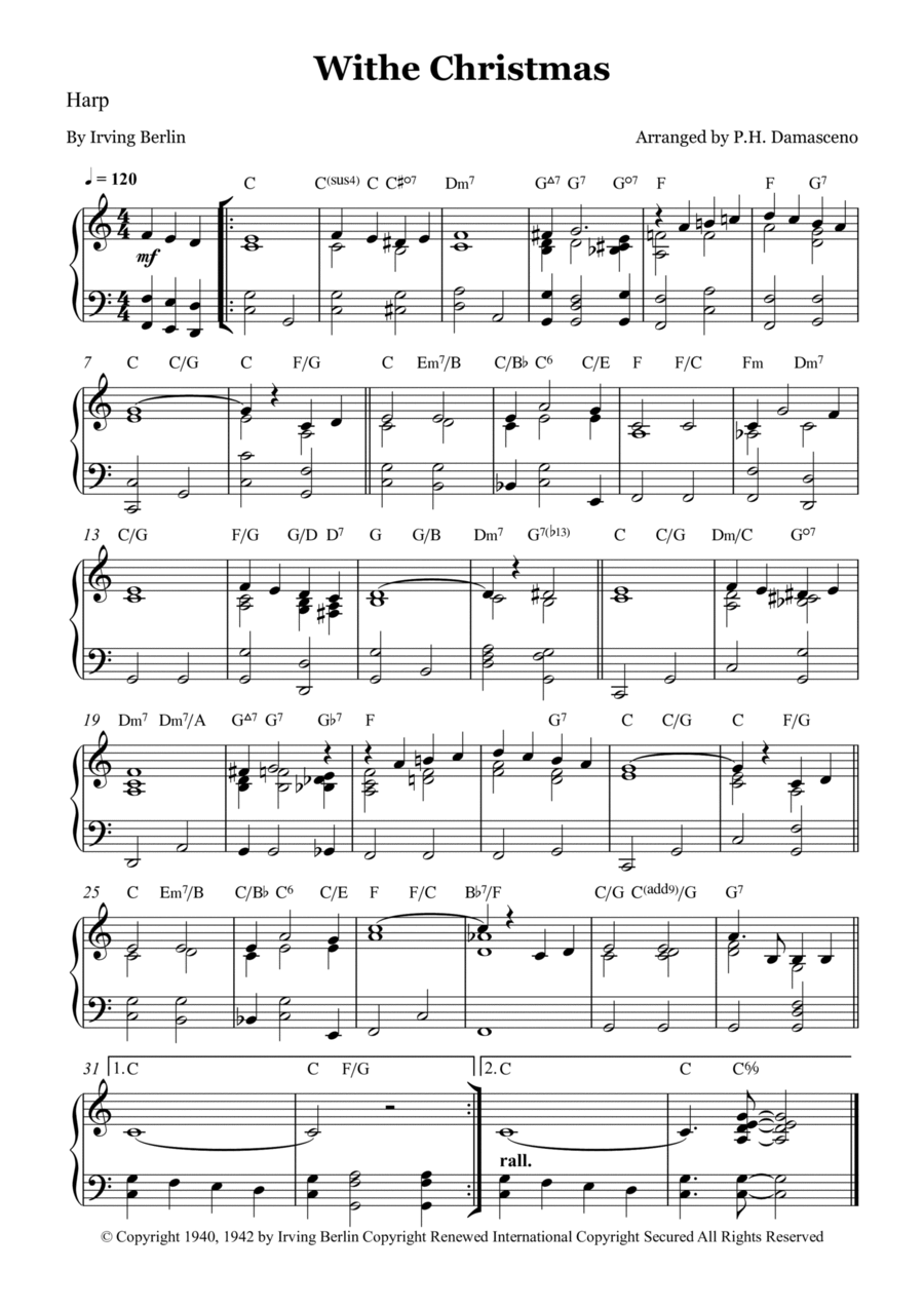 White christmas piano jazz on sale