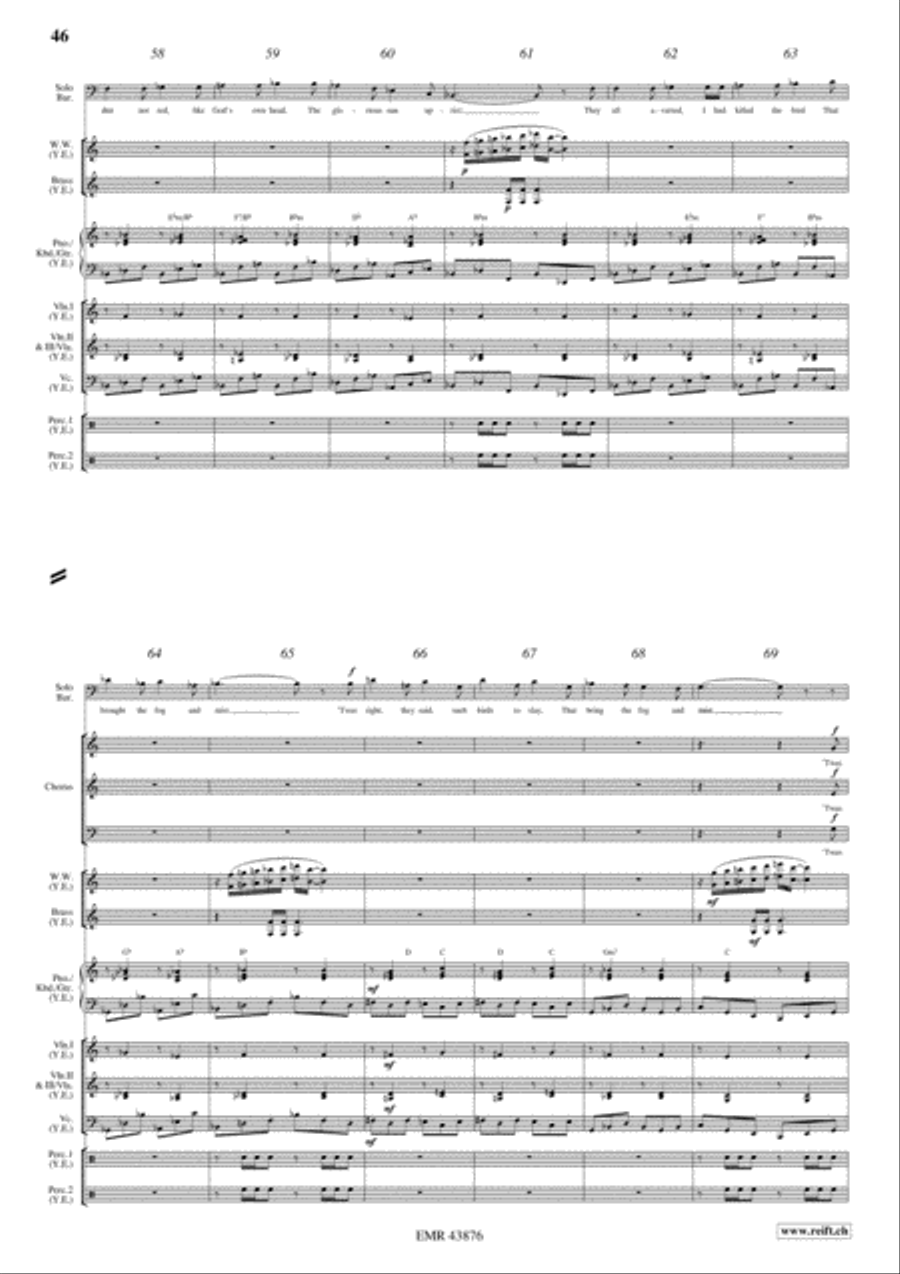 The Rime Of The Ancient Mariner Orchestra scores gallery preview page 16