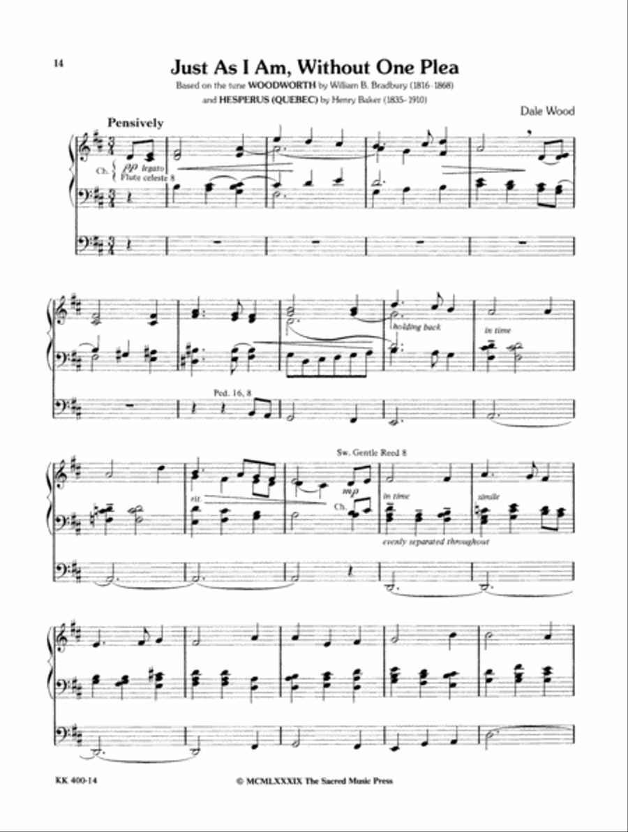 Wood Works for Organ, Book 2 Organ Solo scores gallery preview page 10