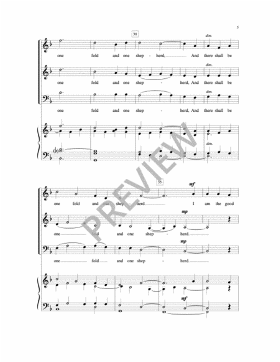 One Fold One Shepherd One Fold One Shepherd Organ scores gallery preview page 6