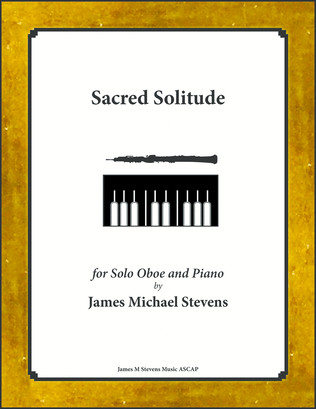 Book cover for Sacred Solitude - Oboe & Piano