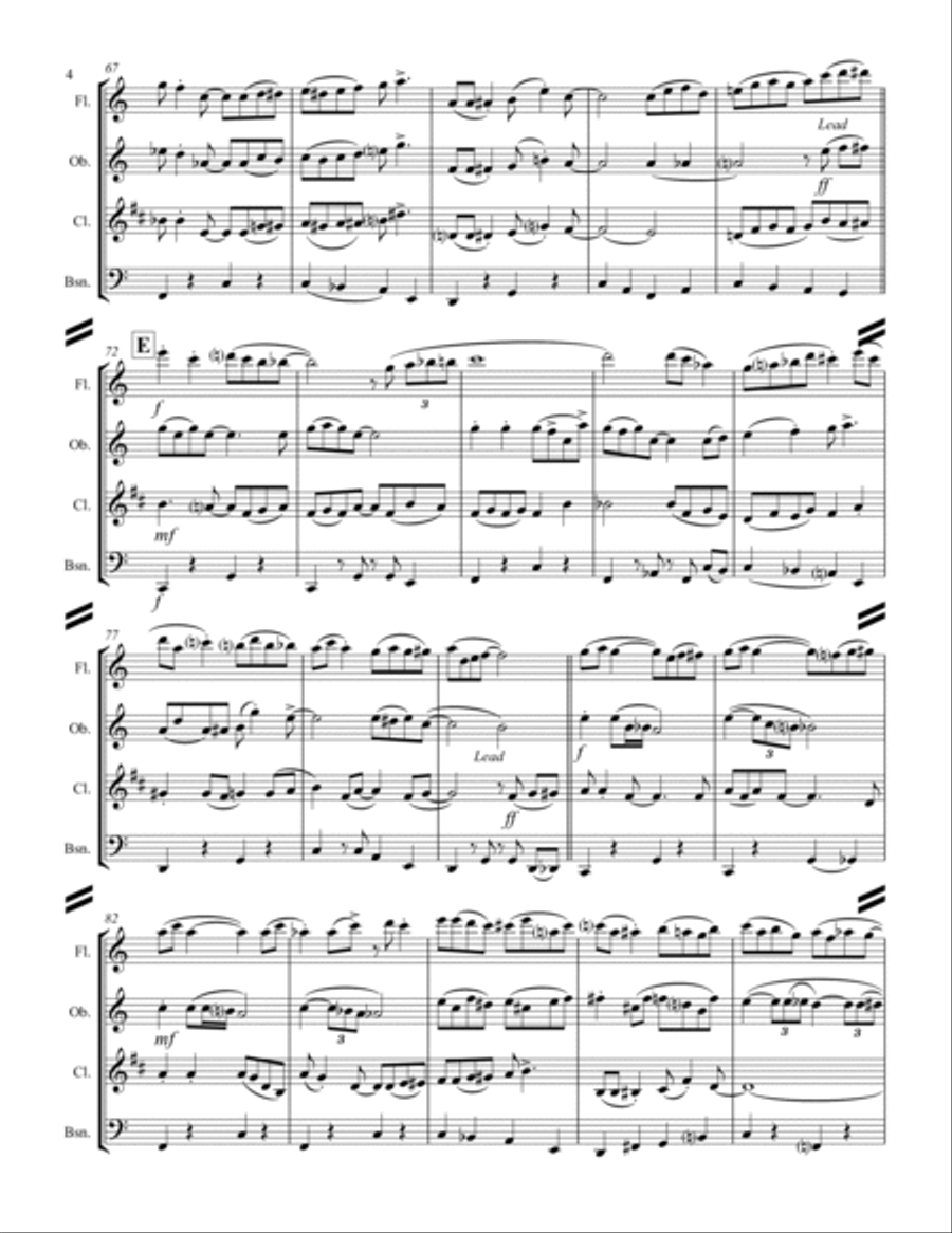 I Want A Little Girl I Want A Little Girl Woodwind Quartet scores gallery preview page 5