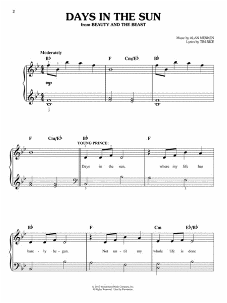 Disney Latest Hits Easy Piano scores gallery preview page 4