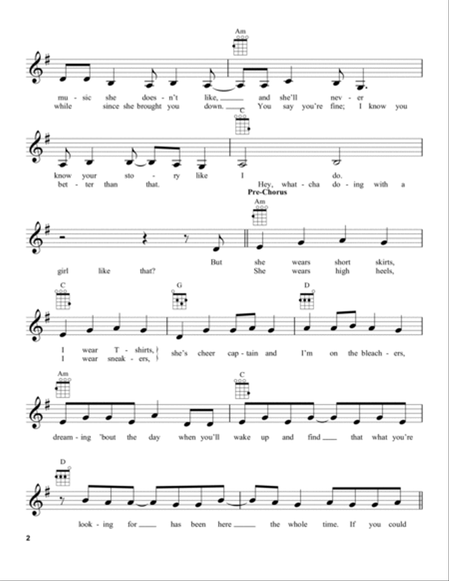 You Belong With Me You Belong With Me Ukulele scores gallery preview page 2