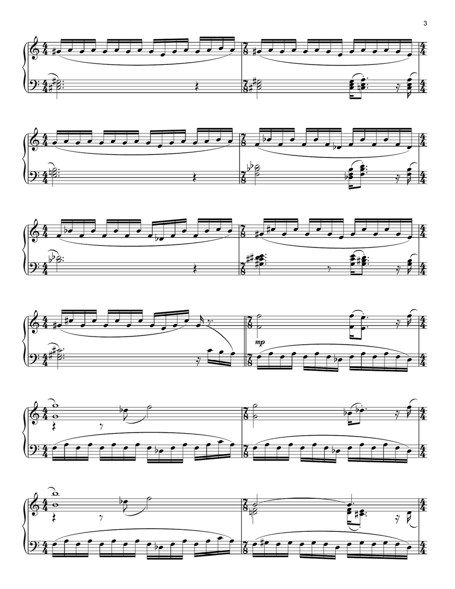 The Ewebb (from Star Wars: The Mandalorian) Piano Solo scores gallery preview page 3