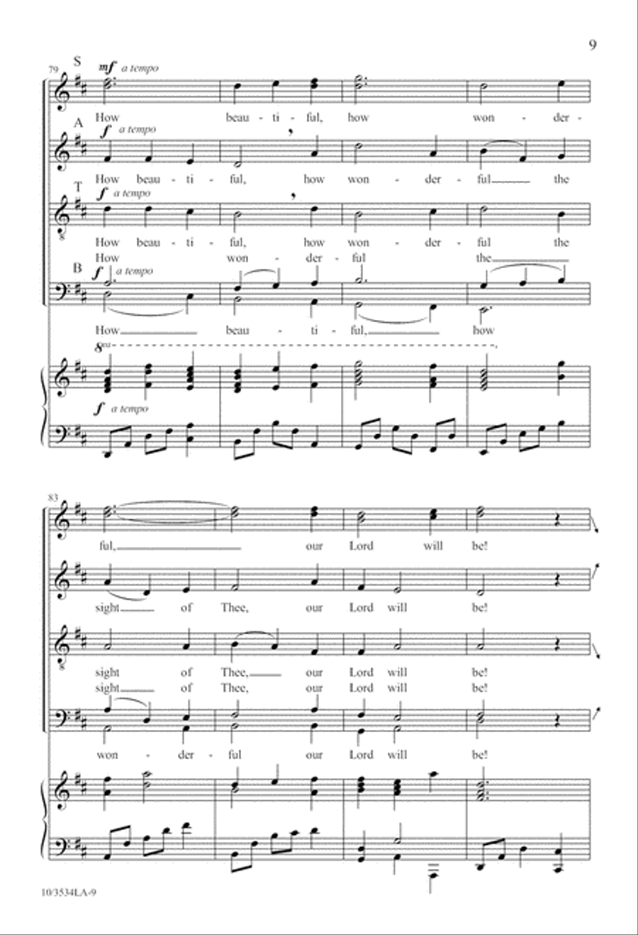 Thy Glory Shines 4-Part scores gallery preview page 9