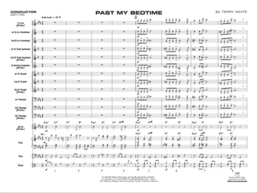 Past My Bedtime Jazz Ensemble scores gallery preview page 2