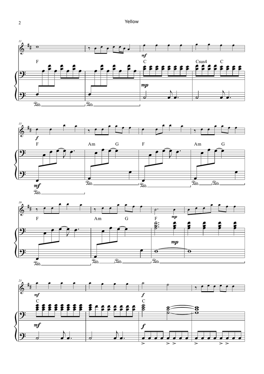 Yellow Chamber Music scores gallery preview page 2