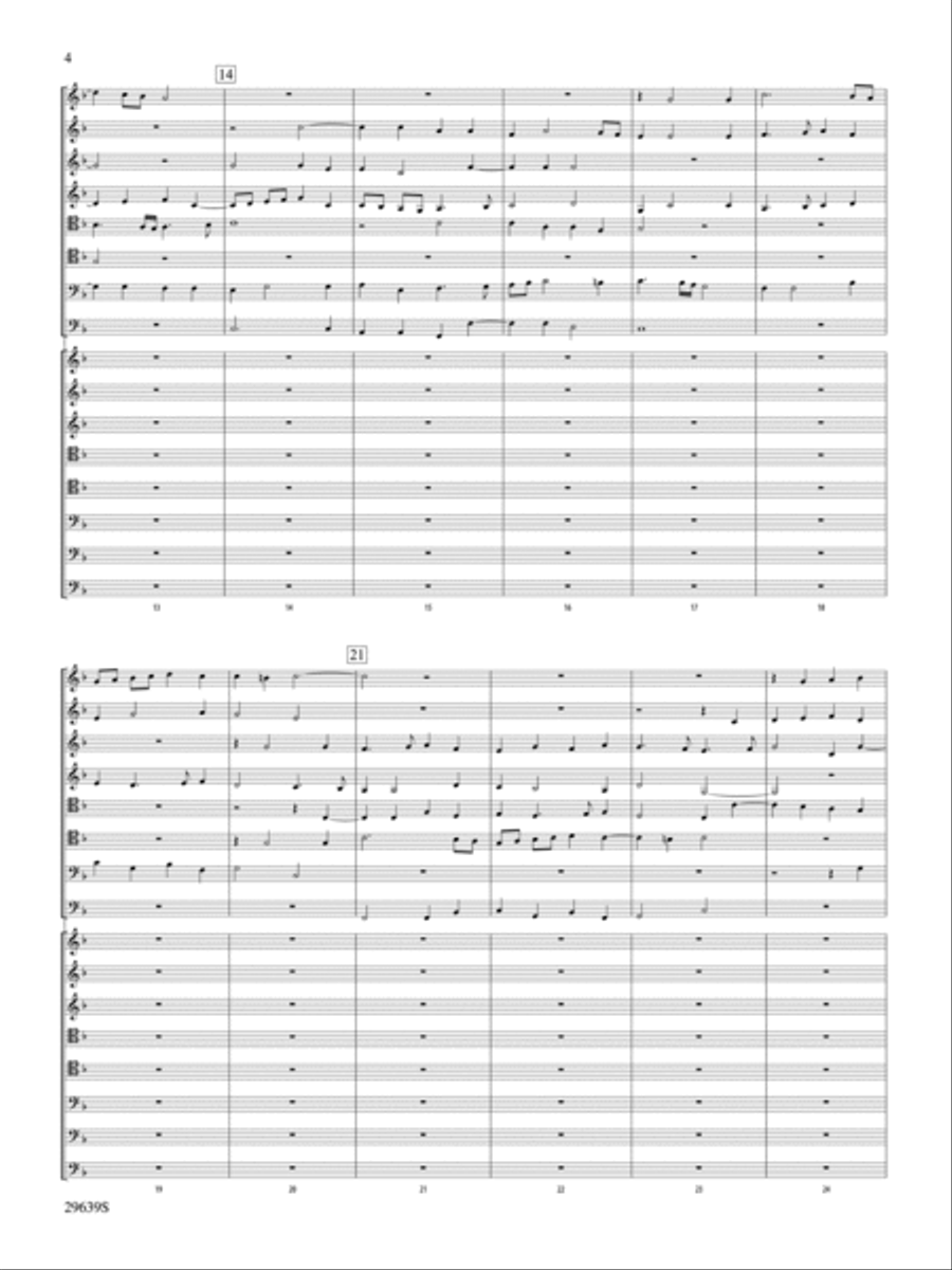Aria Della Battaglia Concert Band scores gallery preview page 3