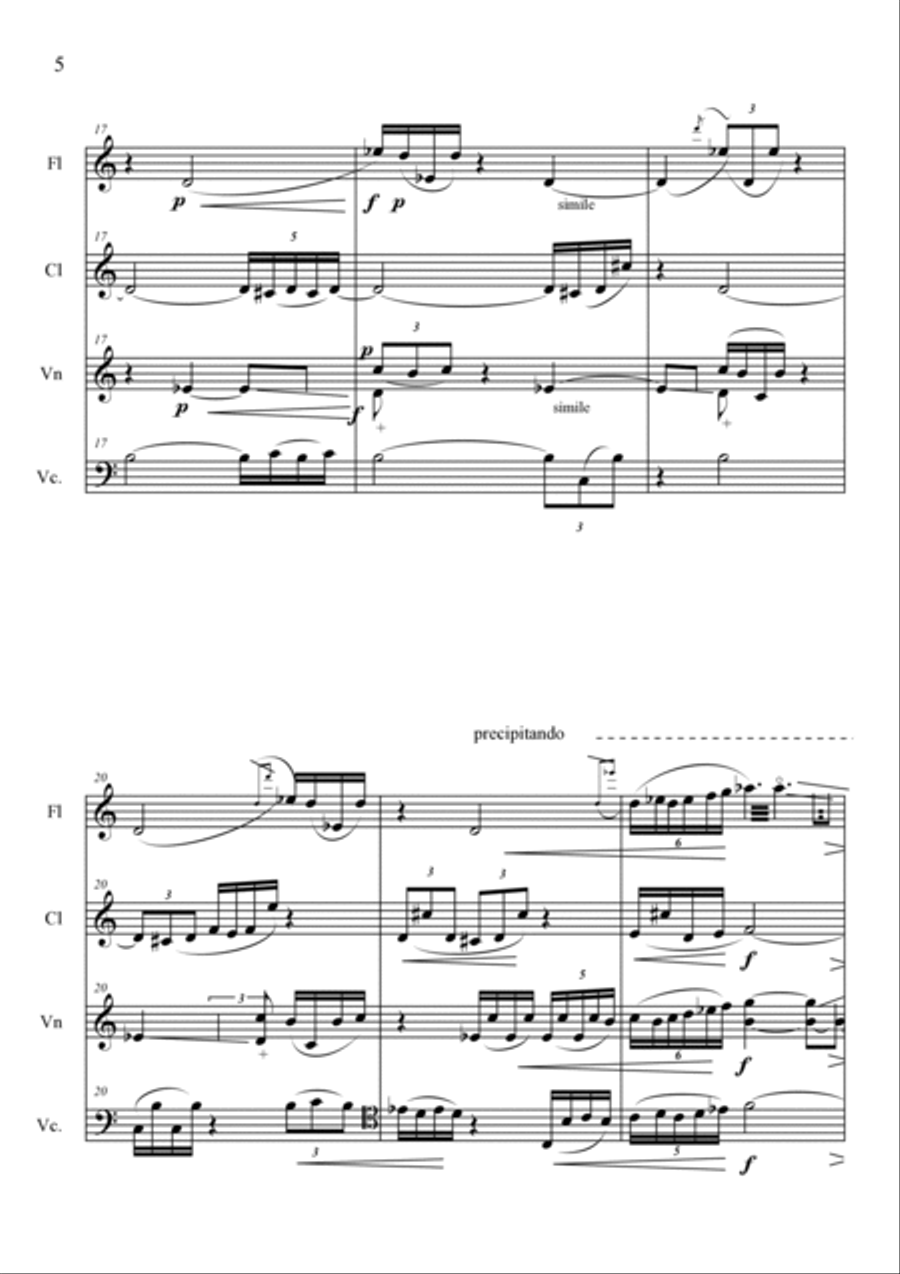 Giuseppe Colardo: WIDMUNG (ES-21-063) - Score Only Small Ensemble scores gallery preview page 6