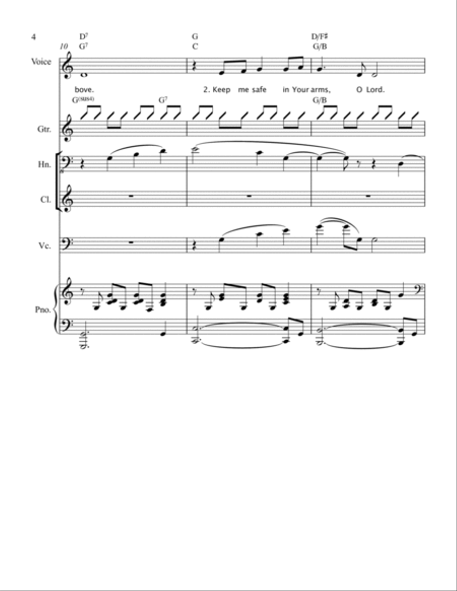Prayer (Song For Nicole) Small Ensemble scores gallery preview page 4