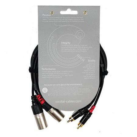 Unbalanced Twin Cable/Adapter (Black)