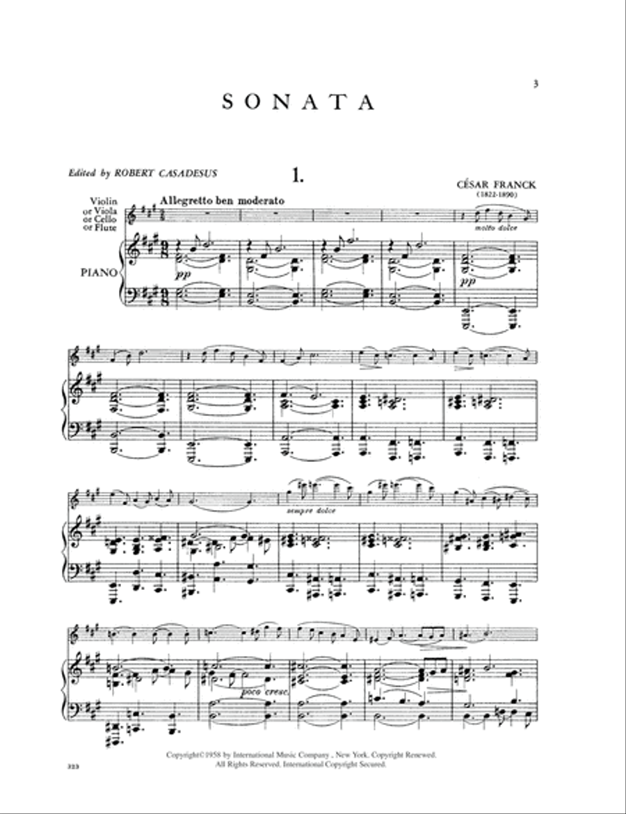Sonata In A Major Piano Accompaniment scores gallery preview page 2