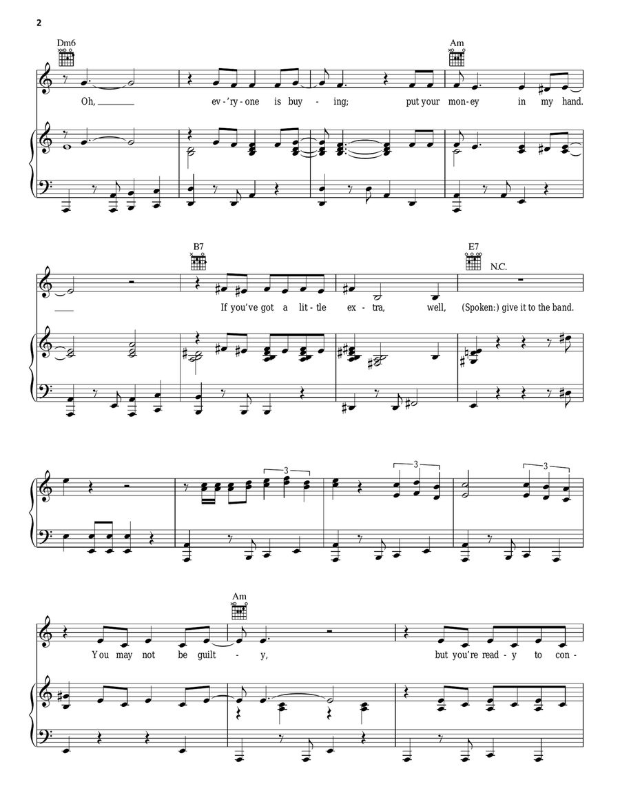 Welcome To Burlesque Acoustic Guitar scores gallery preview page 2