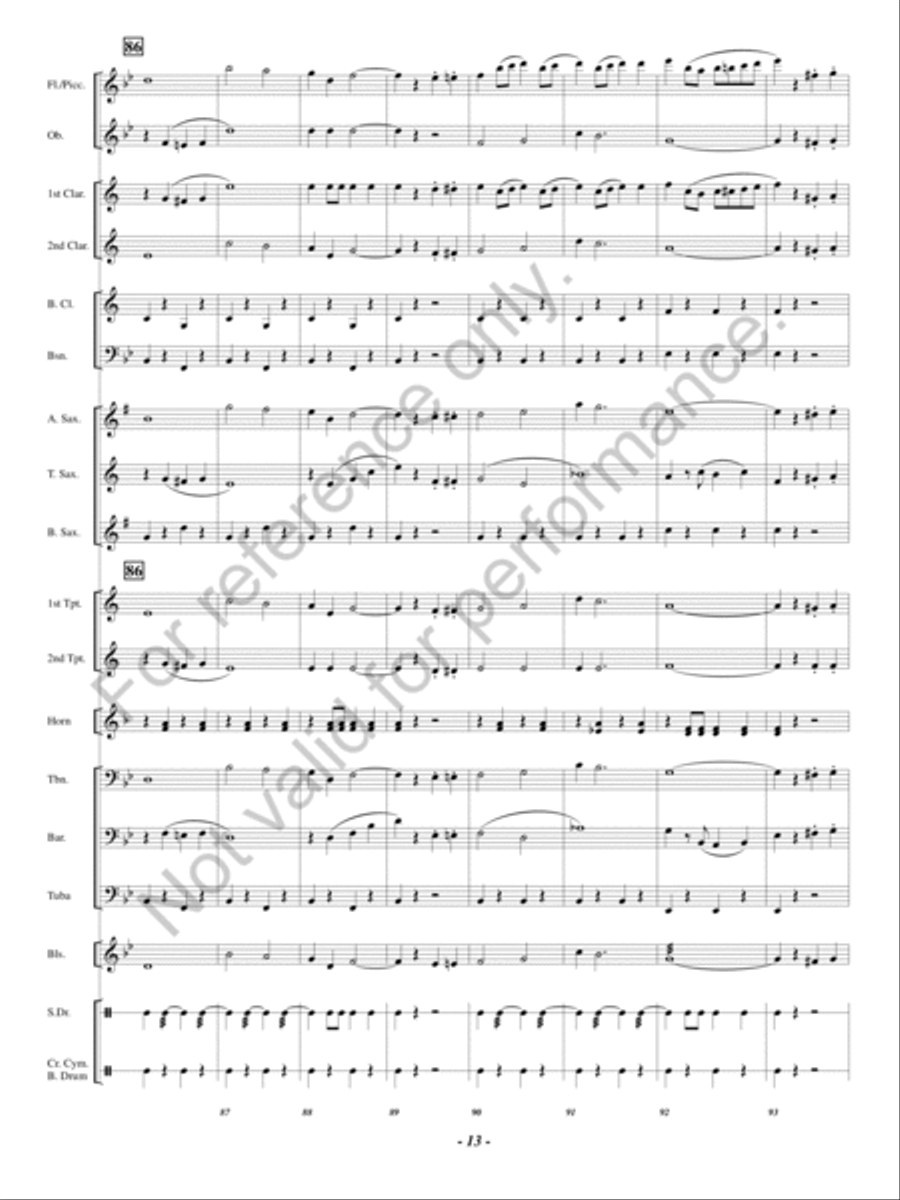 Hosts of Freedom Concert Band scores gallery preview page 12