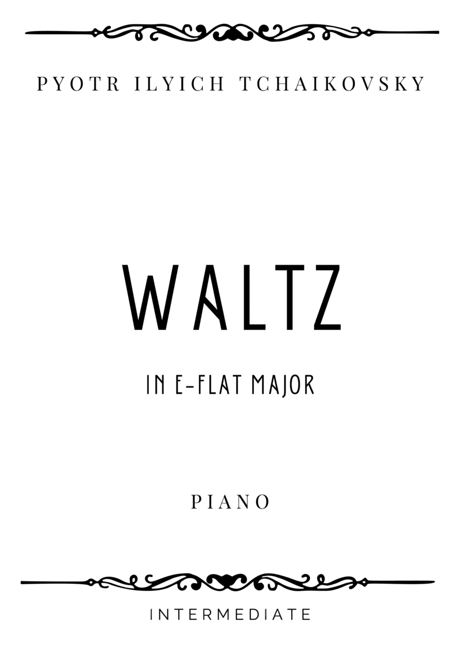 Tchaikovsky - Waltz in E-flat Major - Intermediate Piano Method scores gallery preview page 1