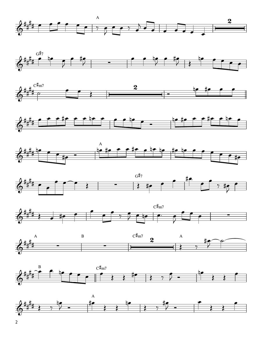 Wayne's Thang Wayne's Thang Alto Saxophone scores gallery preview page 2