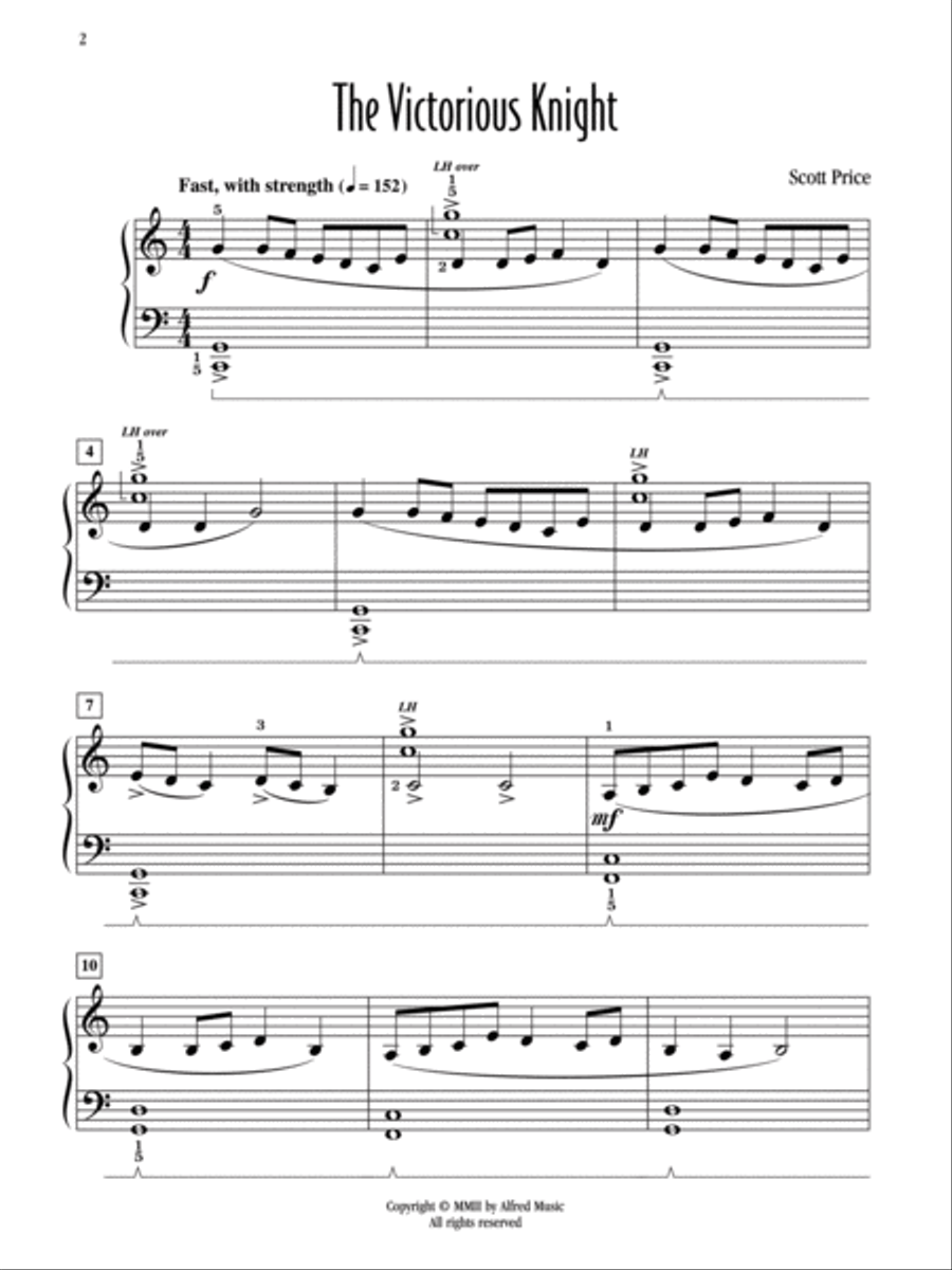 The Victorious Knight Easy Piano scores gallery preview page 2