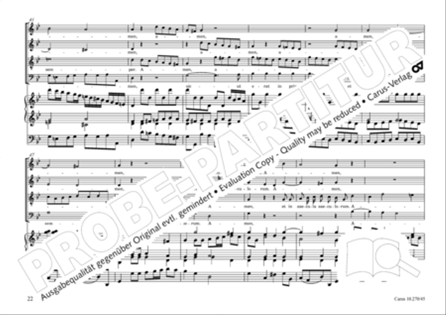 Magnificat in B 4-Part scores gallery preview page 23
