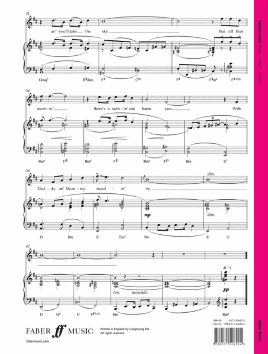 Summertime (from Porgy and Bess) Small Ensemble scores gallery preview page 3