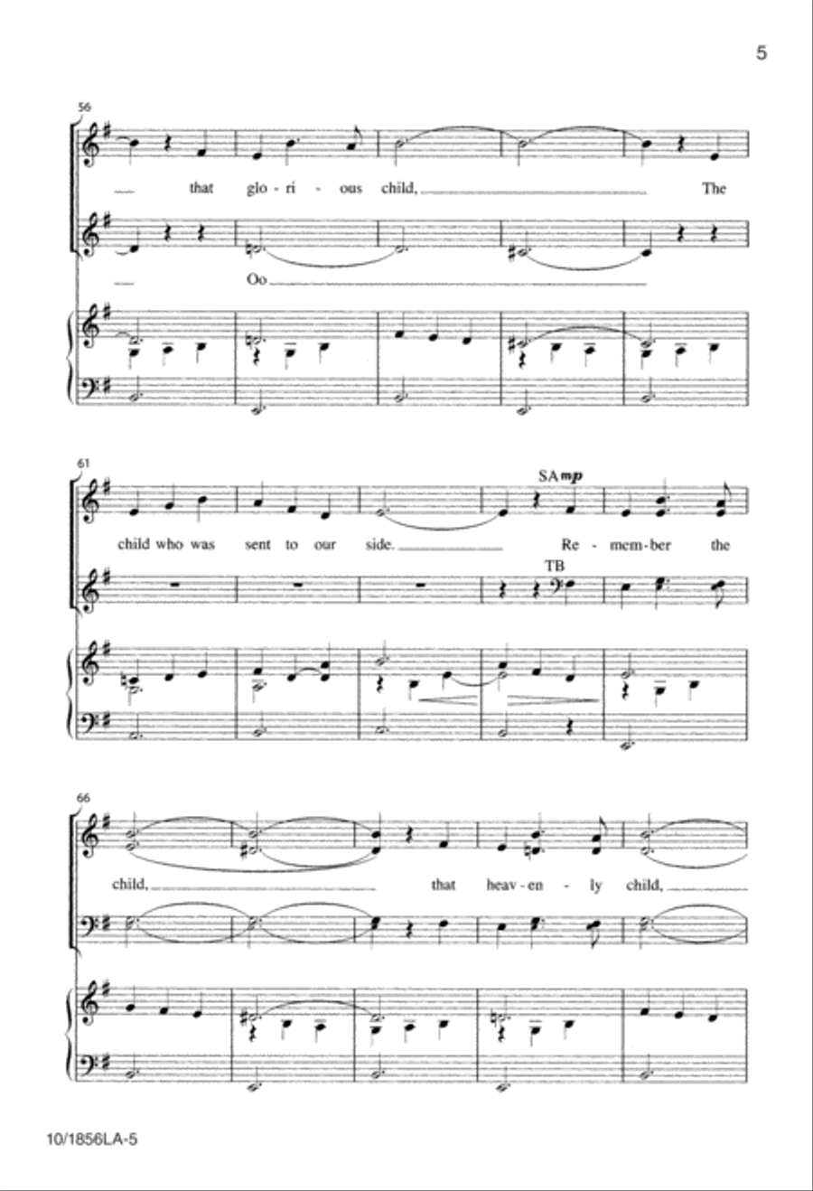 Remember the Child 4-Part scores gallery preview page 5